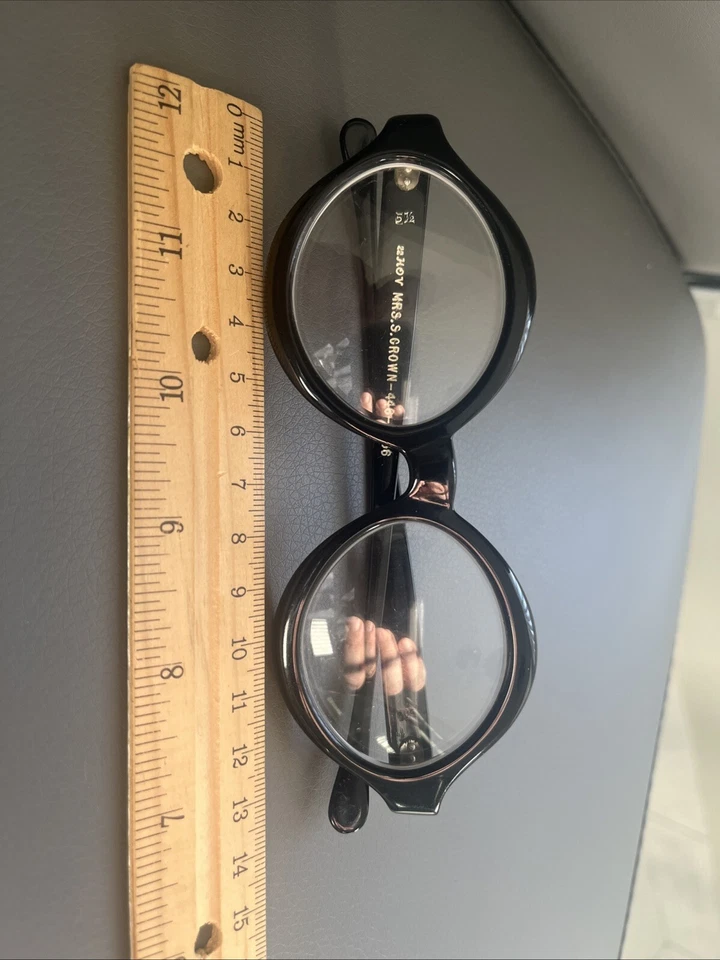 Vintage Sherman USA Oval Eyeglasses Custom Frame 1960s Cool Retro Shape - Image 1 of 4