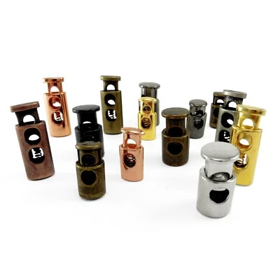 Tapón de cable enchapado en color latón liso palancas de extremo de bloqueo con resorte de metal Foto 1 de 3