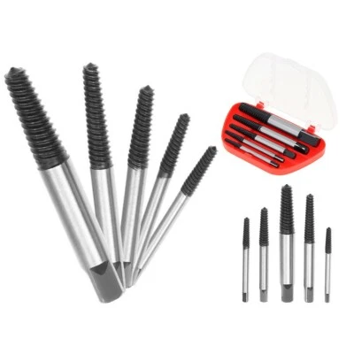 5pcs Extracteur de vis cassées 3 à 19mm dévissage perceuse vis endommagée - Imagen 1 de 4