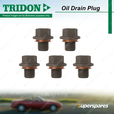 5Pcs Tridon Oil Drain Plugs for Toyota Hilux LN 106 107 111 147 167 172 86 TGN16 - image 1 of 2