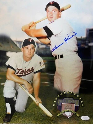 Harmon Killebrew Minnesota Twins Signed 11x14 Photo JSA Authenticated - Image 1 of 3