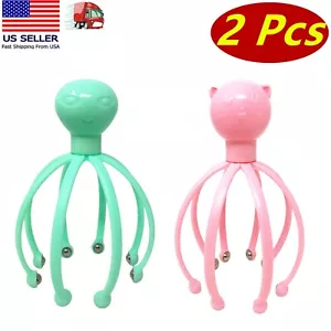 2Pc Head Massager/Scratcher, Massaging Scalp Help Relax, Calm Stress, Steel Ball - Picture 1 of 4