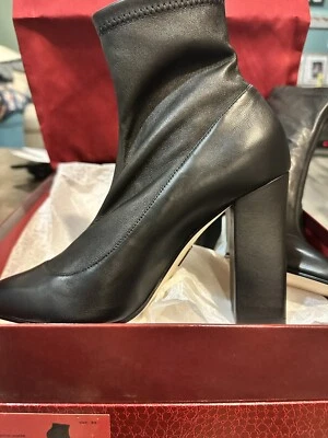 Bota elástica al tobillo Tamara Mellon Caress en cuero napa negro talla 39 nueva en caja Foto 1 de 4