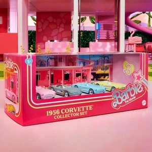 Hot Wheels Exlusive Barbie The Movie Corvette 4er-Pack Neu in werkseitig versiegelter Box - Bild 1 von 5
