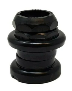 BIKE HEADSET FOR 1 1/8” (28.6mm) FORKS THREADED WITH STOP PLATE, SCOOTERS - Picture 1 of 2