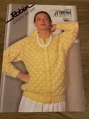 Robin Knitting pattern 14731 Cardigan - Image 1 of 2