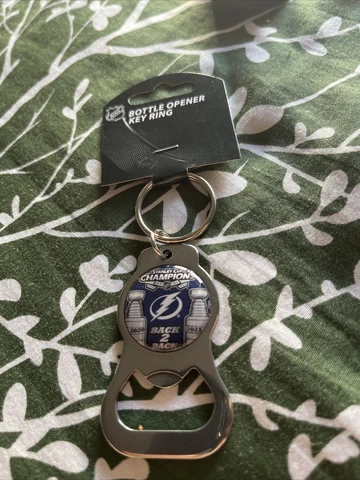 Tampa Bay Lightning  B2B.  Keyring & Bottle Opener NHL. Stainless Steel Cover