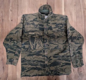 Vintage Columbia Jacket Mens M Camo Heavy Wool Blend Hunting Gallatin - Picture 1 of 10