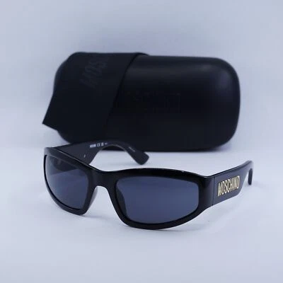 New Moschino MOS164/S 0807 IR Black/Grey 55-19-140 Sunglasses - Image 1 of 4