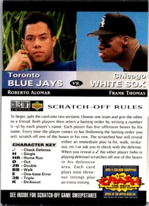 1994 CC #NNO Sandberg/Smith Team vs Team Baseball Card - Foto 1 di 2