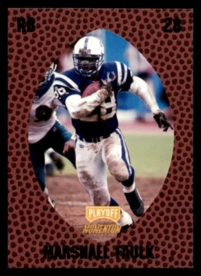 1998 Playoff Momentum Retail    #72 Marshall Faulk - Image 1 of 2