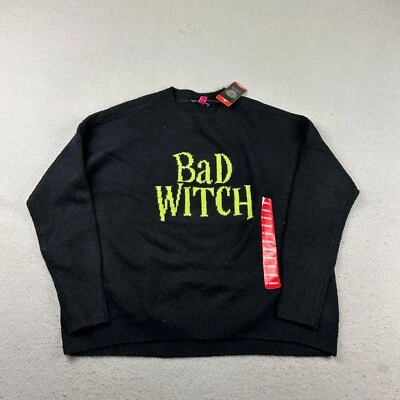 Suéter Vince Camuto Mujer XS Negro Bruja Mala Halloween Manga Larga Pullover Nuevo con Etiquetas Foto 1 de 4