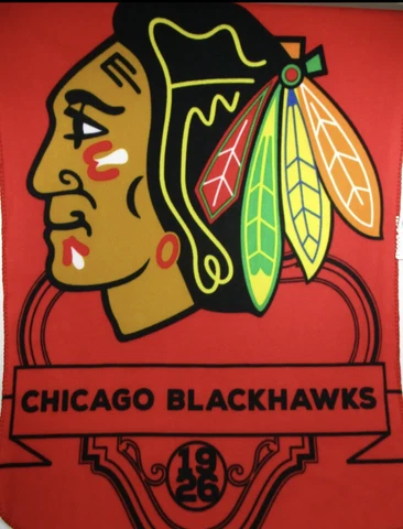 Chicago Blackhawks Fleece Throw Blanket 50" x 40" Cover