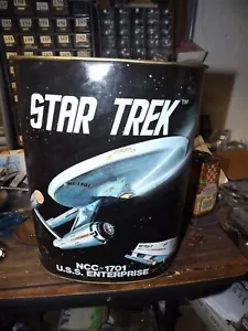 VINTAGE 1977 STAR TREK 60er METALL ABFALLEIMER MÜLLEIMER - Bild 1 von 4