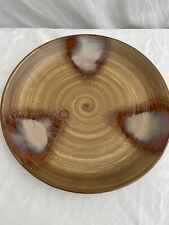 Sango Splash China 4951 Chop Serving Plate 12” Pottery Drip Glaze Stoneware