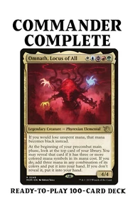 Omnath, Locus of All GOLD CARDS FIVE COLOR Magic MTG Custom  Commander Deck - Picture 1 of 6