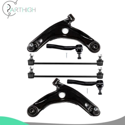 6x Barra estabilizadora delantera barra de amarre brazo de control y rótula para Toyota Yaris 2007-2014 Foto 1 de 4