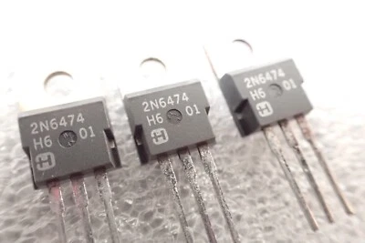 HARRIS 2N6474 ORIGINAL NPN TRANSISTOR TO-220 UK STOCK x4pcs - Image 1 of 4