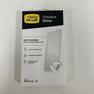 Otterbox Glass iPhone 2023 6.1" Drop Defense Scratch Protection Flawless Touch - Zdjęcie 1 z 5