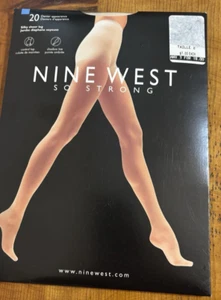 New NINE WEST So Strong Control Top Sheer Pantyhose sz 2 Champagne - Picture 1 of 4