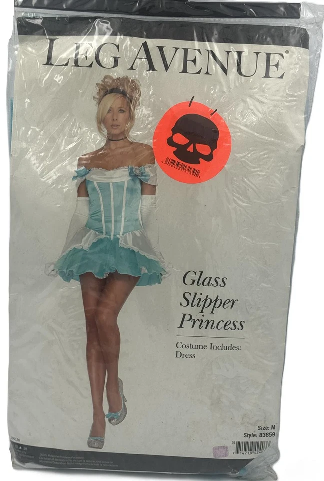 Glass Slipper Princess Adult Women's Alluring Costume - Medium 8/10 - Blue - Image 1 of 1