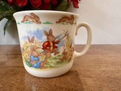 Royal Doulton Bunnykins Harvest Scene Vintage One Handle Mug Made in England - Image 1 of 4