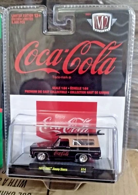 M2 Machines Coca-Cola A14 1:64 1973 GMC Jimmy Sierra square - Image 1 of 2