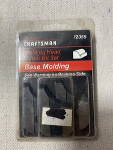 Sears Craftsman 92355 Base Molding Head Cutter Complete Bit Set (3) - Picture 1 of 2