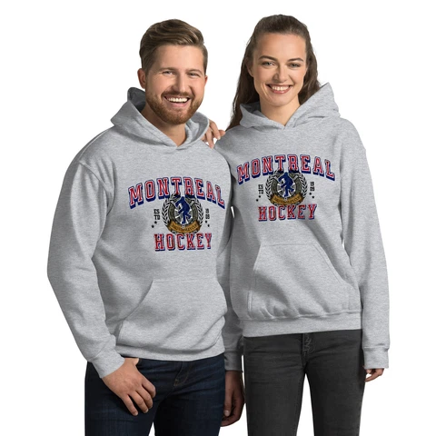 Montreal Hockey Hoodies | Sizes SML to 5XL | Hockey Team Hoodies Cover