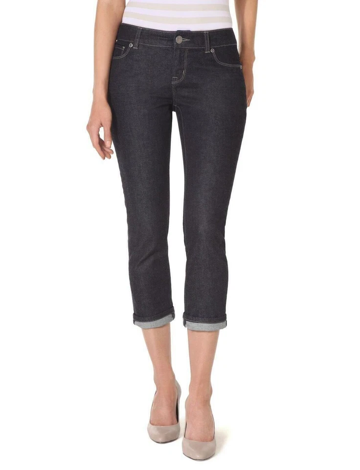 Pantalones de mezclilla capri cortos para mujer The Limited Dark Rinse 312 talla 14 nuevos con etiquetas Foto 1 de 1