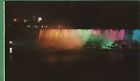 Vintage Niagara Falls Postcard American Illuminated At Night Ontario Canada