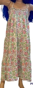 Oshkosh Bigosh Girls Size 7 Tropical Floral Palm Tree Long Sundress - Picture 1 of 7