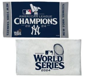 New York Yankees 2024 World Series AL Champions 22x42 Locker Room DS Towel - Picture 1 of 1