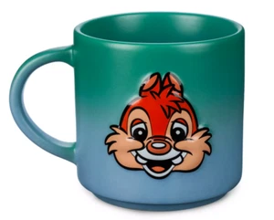 Disney Parks Chip 'N Dale Dos Tonos Verde Cerámica Café Taza Nuevo con Etiqueta - Imagen 1 de 3