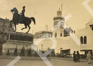 PLACE DE LA REPUBLIQUE ALGER ALGERIA Antique 1920s Photo HISTORICAL STREET VIEWS - Picture 1 of 4