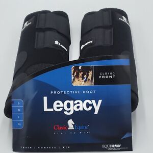 CLASSIC EQUINE Legacy Black Front Protective Boots (CLS100BK)