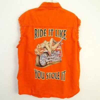 Camisa vaquera sin mangas Milwaukee Performance para hombre 2XL Ride Like You Stole It Foto 1 de 4