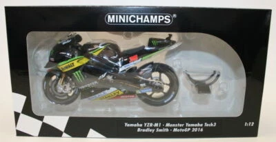 Minichamps 1/12 122 163038 Yamaha YZR-M1 Monster Tech3 Bradley Smith MotoGP 2016 Foto 1 de 4