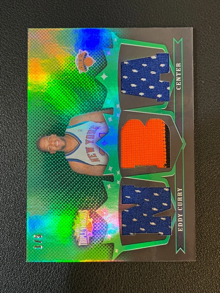 Eddy Curry 2008 Topps Triple Threads Two Color Relic Emerald /5 Knicks TTR-99 - Image 1 of 2