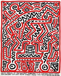 Keith Haring Fun Gallery Poster 1983 - Picture 1 of 1