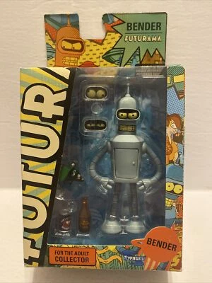 Figura de acción Futurama Toynami Bender caja dañada 2011 RARA Foto 1 de 4