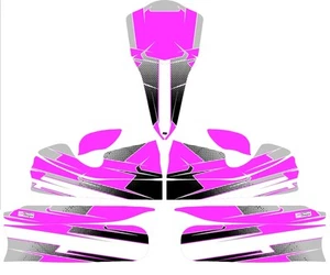 CUSTOM FULL KART STICKER KIT - PINK - KARTING - GO KART - JakeDesigns - Picture 1 of 1