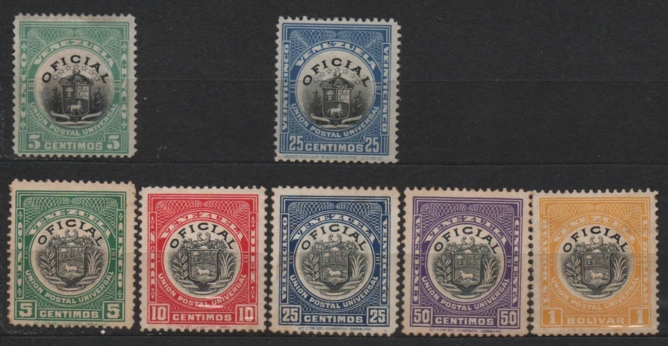 Venezuela pequeño lote de sellos MH 1898 1911 Foto 1 de 1
