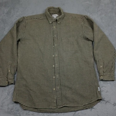 Camisa J Crew Para Hombre Grande Alta Pata de Gallo Verde Abotonada Preppy Larga SLeeve Foto 1 de 4