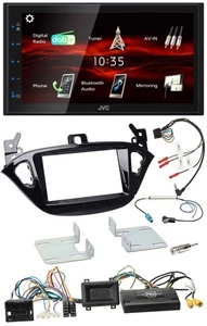 JVC USB Bluetooth Lenkrad DAB 2DIN Autoradio für Opel Adam Corsa E ab 2013 PDC - Bild 1 von 11
