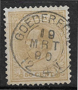 Netherlands 1872-1888  King Willem 3,  NVPH no. 27, 50 cents bister, Goedereede - Picture 1 of 2
