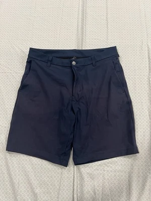 Lululemon Abc Classic Fit Shorts Mens 33 Pitch Blue Stretch Chino Warpstreme Gym - Image 1 of 4
