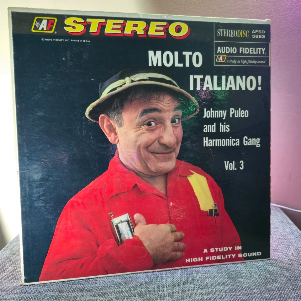 Johnny Puleo and His Harmonica Gang–Molto Italiano! Vol. 3–Audio Fidelity LP - Image 1 of 1