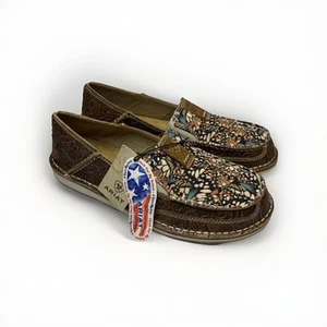 Ariat Cruiser Floral Leather Slip-On Shoes Women’s 8.5 NWT Comfort Loafers - Picture 1 of 11