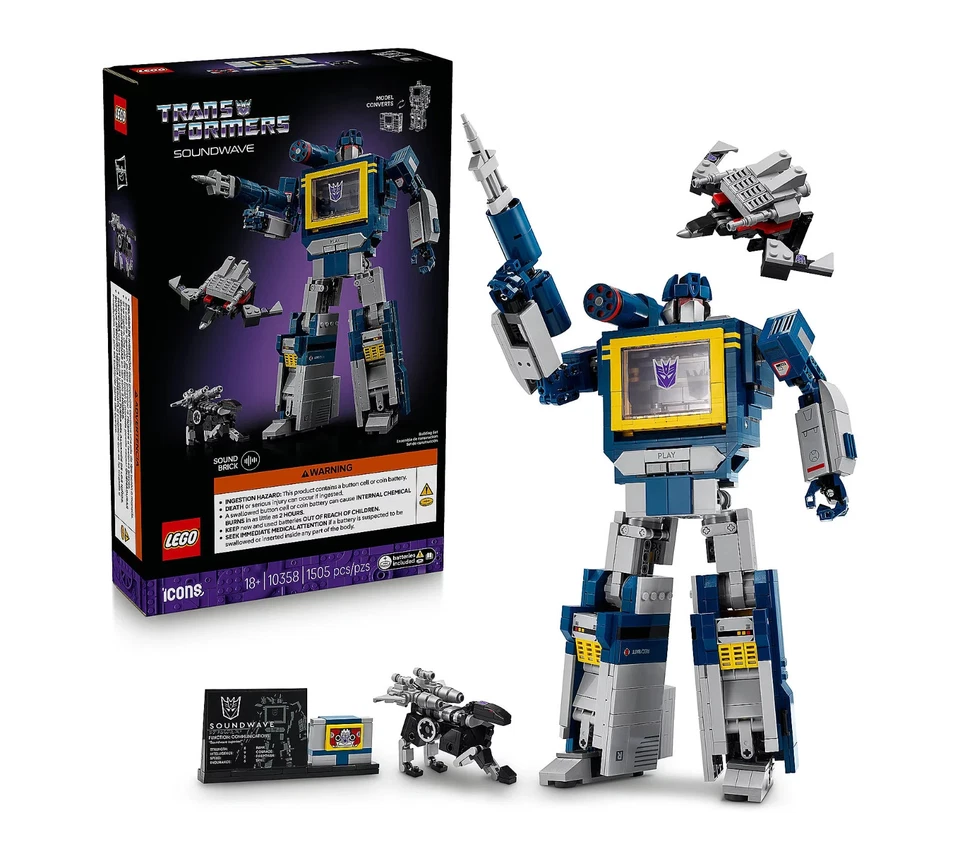 GRAN VENTA - LEGO Icons Transformers: Soundwave Model Kit Set de construcción para Foto 1 de 4